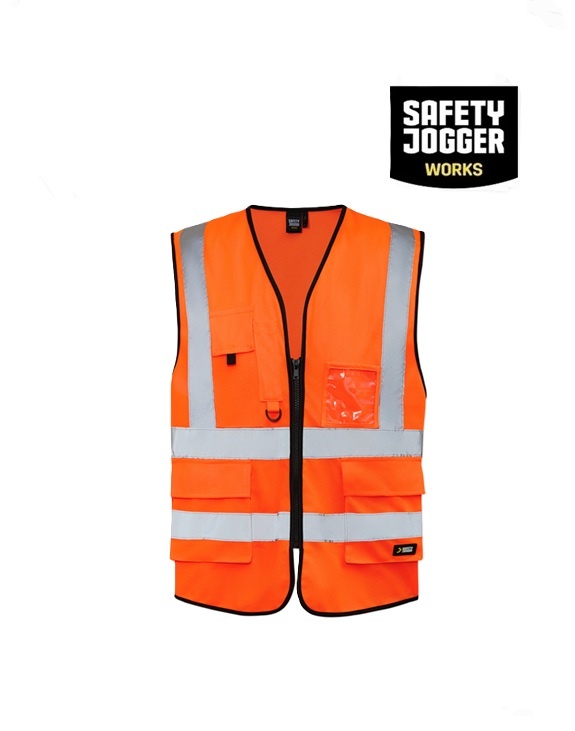 Safety Jogger Scuti Weste Orange - Safety Jogger, HiVis Weste, High visibility - EN ISO 20471:2013 CE