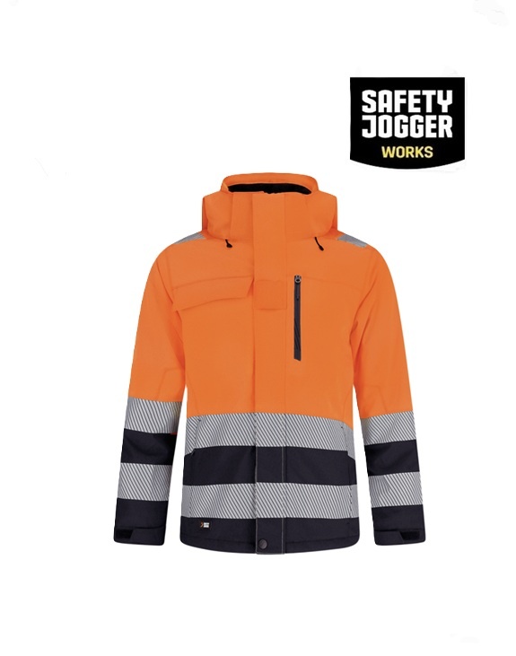Safety Jogger SCUHVWJACM Orange - Safety Jogger, Winterjacke, EN ISO 20471:2013+A1:2016 Klasse 2
