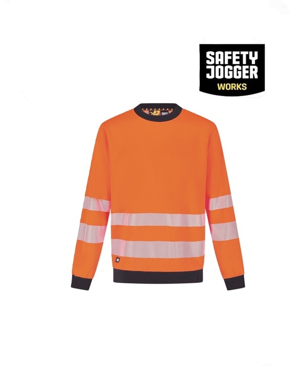 Safety Jogger SCUHVCNSWT Orange - Safety Jogger, Sweater, EN ISO 20471:2013+A1:2016 Klasse 3