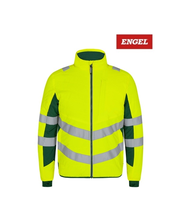 Engel Workwear - Arbeitskleidung für Profis FE1159.381 - Engel, Stepp-Innenjacke, EN20741, Klasse 2, gelb grün