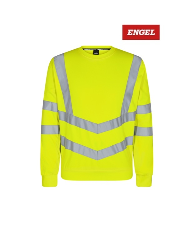 Engel Workwear - Arbeitskleidung für Profis FE8021.38 - Rundhals Pullover, Sweatshirt , Gelb von Engel