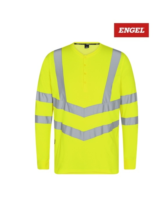 Engel Workwear - Arbeitskleidung für Profis FE9548.38 - Engel, T-shirt langarm, EN 20471 kl. 3, gelb
