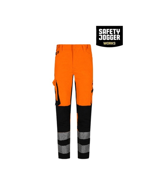 Safety Jogger SCUHVTROW W Orange - Safety Jogger, Damen Hi-Vis Arbeitshosen , EN ISO 20471:2013+A1:2016 Klasse 1
