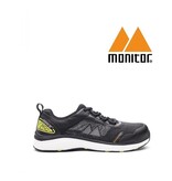 Monitor Schuhe 207933 2 S1P - Sicherheitsschuh Three 100 Ninety Black, Nur 390 Gramm schwer