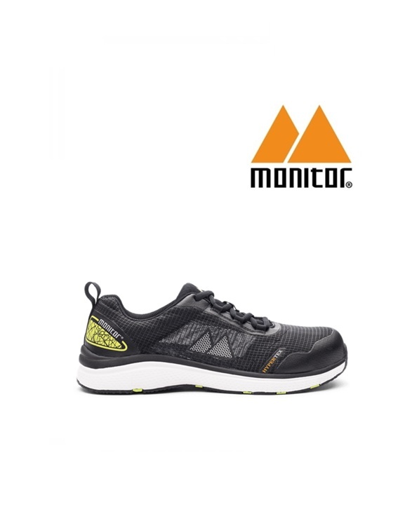 Monitor Schuhe 207933 2 S1P - Sicherheitsschuh Three 100 Ninety Black, Nur 390 Gramm schwer