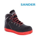 210984 S3L - Sander, Dach Grip Schuh, Überknöchel, Schwarz/Rot