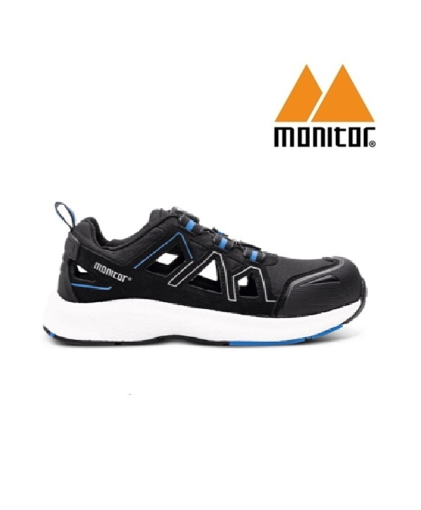 Monitor Schuhe 207842 2 S1PS - Monitor, Sicherheitsschuhe, BOA-Verschluss, Blau/Schwarz