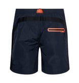 Sundek M572 16"Mid Length Swim Short with Sundek logo and  color match rainbow back detail and Sundek logo on the back