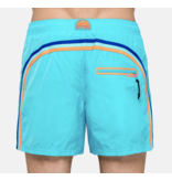 Sundek M552 14"Mid Length Swim Shorts with Rainbow Logo