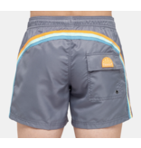 Sundek M504  14"Mid Length Swim Shorts with Rainbow Logo