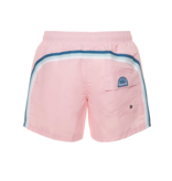 Sundek M504  14"Mid Length Swim Shorts with Rainbow Logo - swimshort