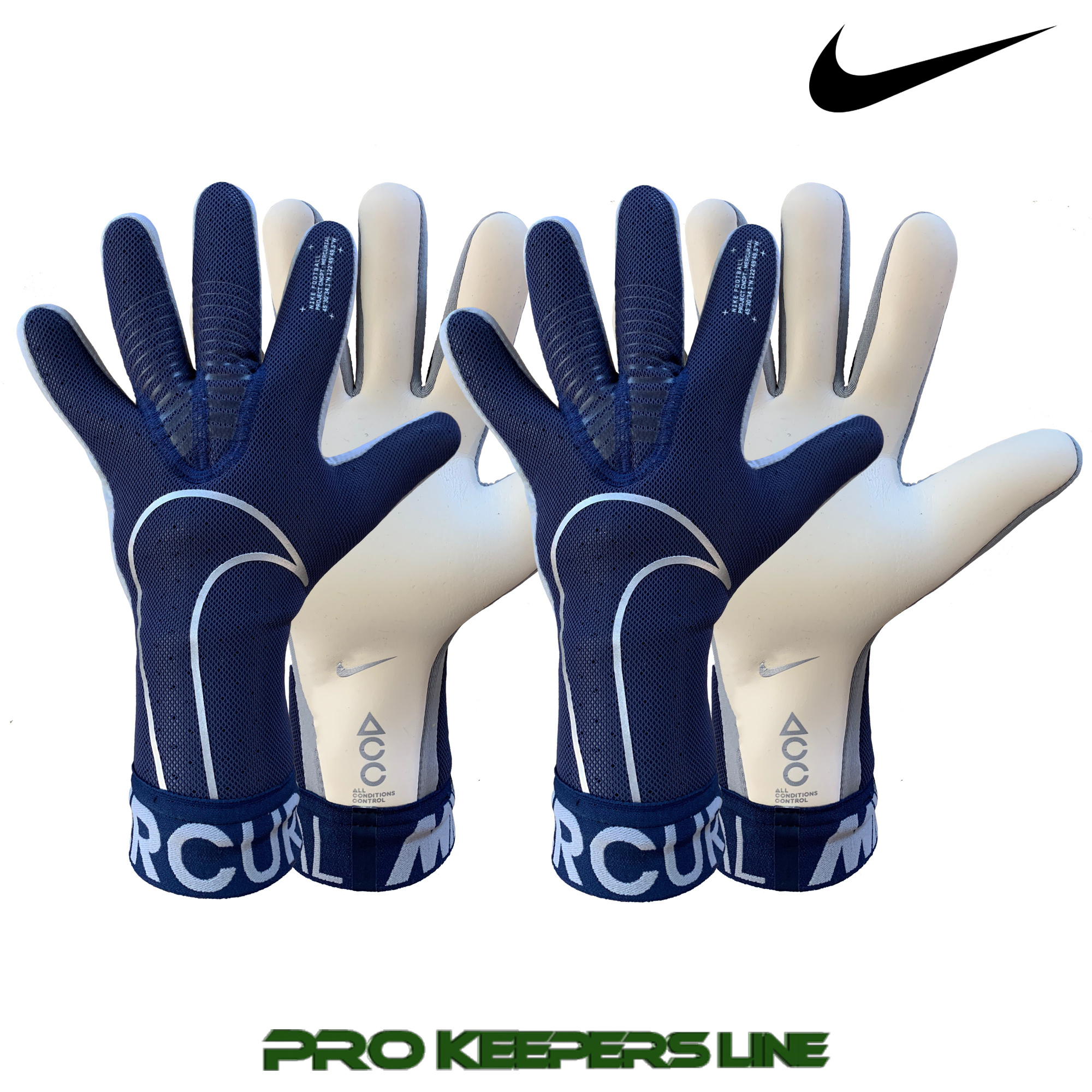 NIKE GK MERCURIAL TOUCH ELITE BLUE VOID/METALLIC SILVER 2PACK ANGEBOT - Pro Keepers Line Deutschland