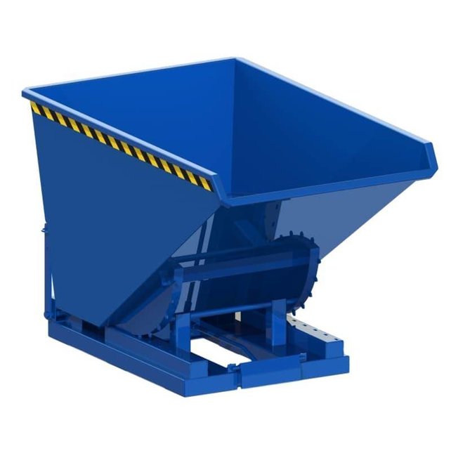 Automatischer Kippbehälter 2300L mit Abrollsystem für Gabelstapler