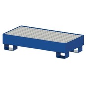 Lekbak van Staal Vatenlekbak Opvangbak met Rooster / 2 Vaten