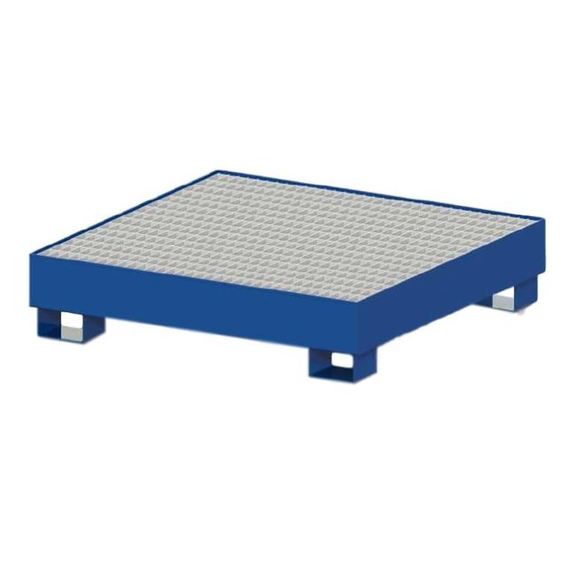 Stahl-Auffangwanne / Spill-Palette SBRB für 4 Fässer – 270 Liter