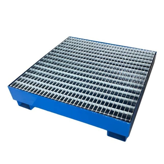Stahl-Auffangwanne / Spill-Palette SBRB für 4 Fässer – 270 Liter