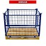 SalesBridges Cage Container steel folding window with europallet RENTAL