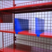 Order Picking Mesh Shelf Trolley Rollcontainer