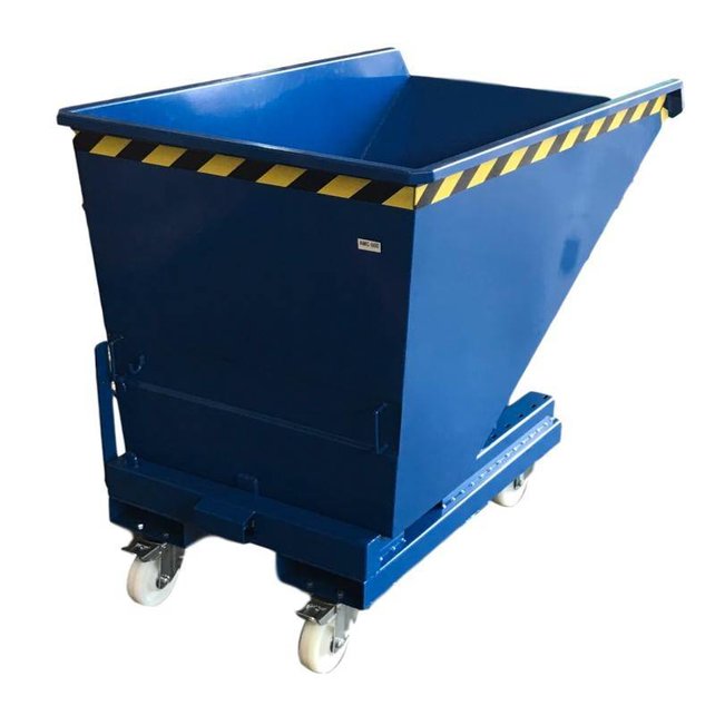 Automatischer Kippbehälter 1600L für Gabelstapler mit Abrollsystem
