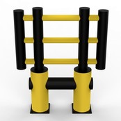 Traffic barrier MACHINE PROTECTIVE FENCE d-flexx KILO