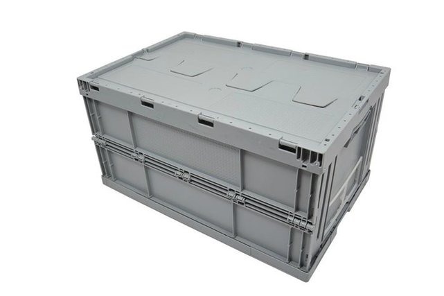 Faltbox 60 x 40 x 30 cm ohne Deckel – 55 L – PP Faltbare Lager- und Transportbox
