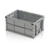 Faltbox 60 x 40 x 30 cm ohne Deckel – 55 L – PP Faltbare Lager- und Transportbox