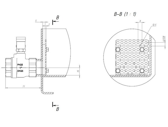 Robinet de vidange pour bennes