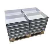 Eurobox Universal 60x40x12 cm closed handle Eurocontainer box Superdeal