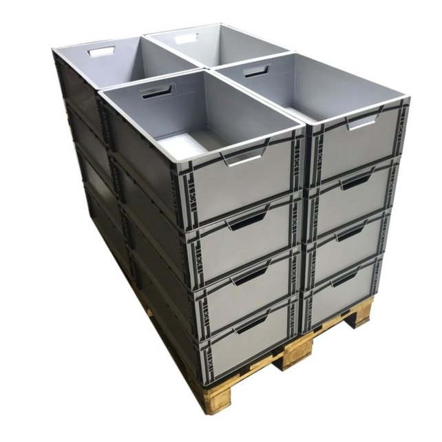 Eurobox Universal 60x40x22 cm open handle Euro container KTL box stackable Eurobox Universal 60x40x22 cm open handle Euro container KTL box stackable