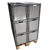 Eurokrat  60x40x42 cm open handvat Kunststof stapelbakken Eurokrat  60x40x42 cm open handvat Kunststof stapelbakken