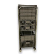 Nestable Roll Container with 4 sides with Eurocrates Euroboxes