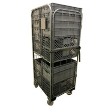 nestbar Rollcontainer 4 Seitenwände mit Eurokratten Euroboxen