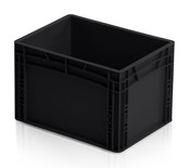 Bac de rangement 40x30x27 cm Noir en plastique ESD
