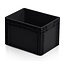 SalesBridges Crates 40x30x27 cm Black Plastic Euro Container Eurobox ESD