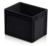 Crates 40x30x27 cm Black Plastic Euro Container Eurobox ESD