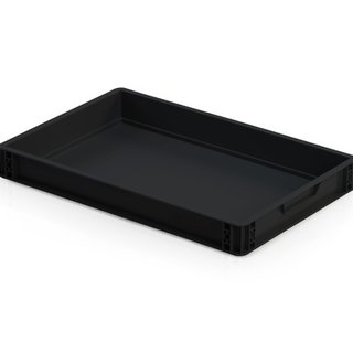 ESD Crates 60x40 cm various heights ESD Euro Container Eurobox black
