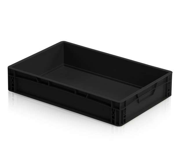 ESD Eurobox 60x40 cm diverse hoogtes ESD Euro container Bakken zwart