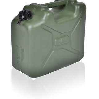 Leger Jerrycan met UN markering voor vloeistoffen met draaikap 10L