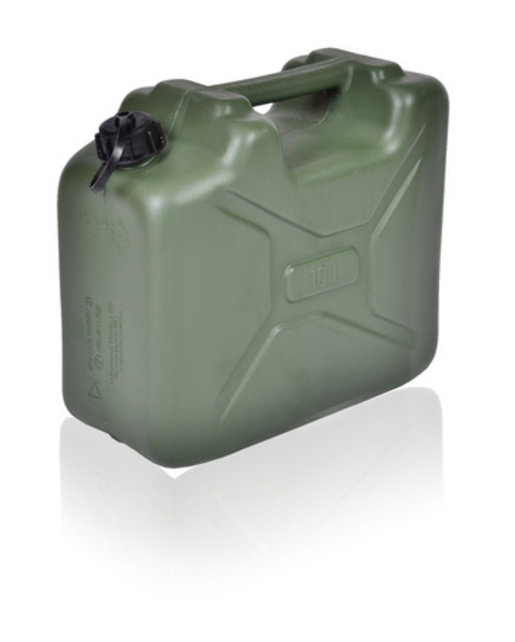 Leger Jerrycan met UN markering voor vloeistoffen met draaikap 10L Leger Jerrycan met UN markering voor vloeistoffen met draaikap 10L