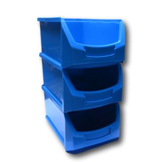 Magazijnbak Kunststof C PP 35x21.3x15cm Blauw