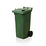 SalesBridges Plastic Rollcontainers Dustbins Minicontainer  on Wheels 120L Green