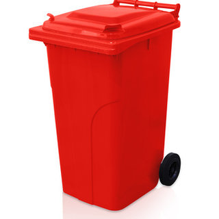 Dustbin 240 l red