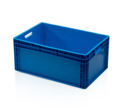 Bac de rangement  60x40x27 cm conteneur en plastique Bleu Bac de rangement  60x40x27 cm conteneur en plastique Bleu
