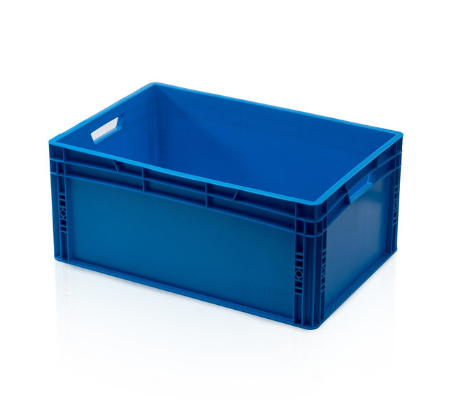 Bac de rangement  60x40x27 cm conteneur en plastique Bleu Bac de rangement  60x40x27 cm conteneur en plastique Bleu
