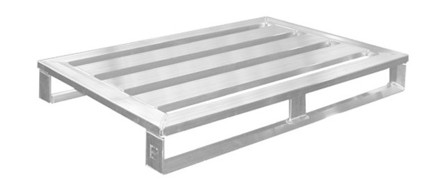 Aluminium Pallet euronorm 800x1200 mm height 150 mm loadcapacity 1000kg