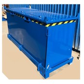Chip Container 1300L with Lifting Eyes Hinged Bottom Tipper Container for Forklift and Crane BB-model Chip Container 1300L with Lifting Eyes Hinged Bottom Tipper Container for Forklift and Crane BB-model