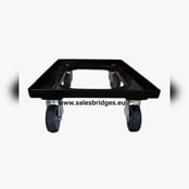 Transport trolley 4 steering wheels black