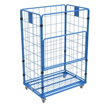 Maxi Stalen Rolcontainer 4 heks met poedercoating demonteerbaar (H) 1800 mm