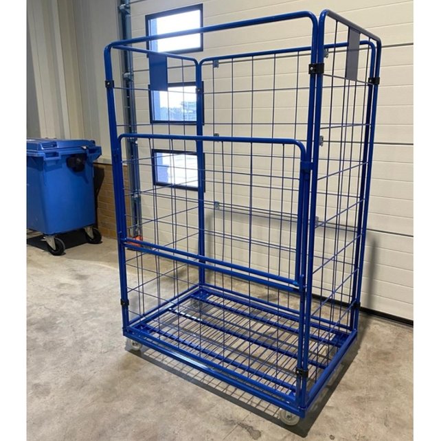 Maxi Roll conteneur 4 côtés peint 1200x800 cm en acier Ergonomique