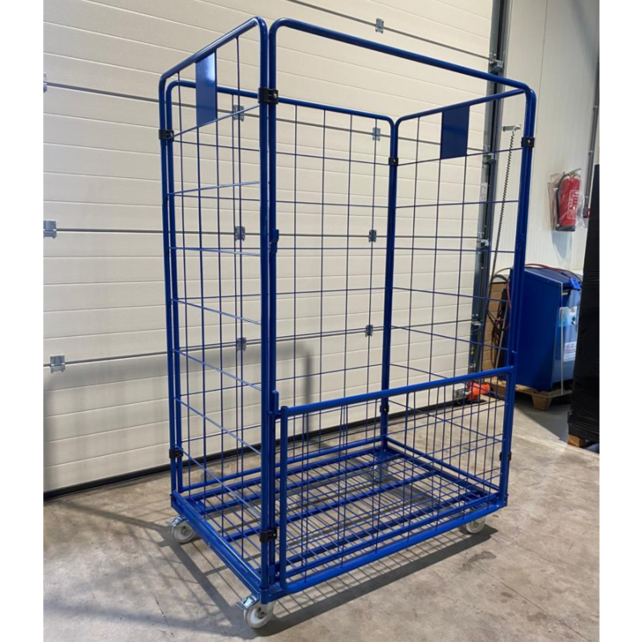 Maxi Stahl Rollcontainer 4 Seitenwände mit poedercoating insteekhekken (H) 1800 mm